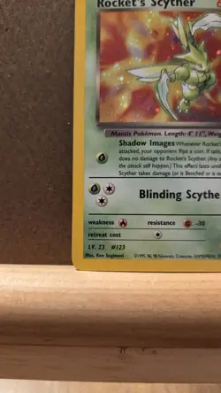 Rocket's Scyther Gym Heroes 13/132 Rare Holo MP - ungraded Pokemon Card - Image 4