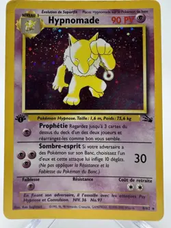 Pokemon Hypno 1st Edition Holo 8/62 Base Set French WOTC Vintage Rare - Image 1
