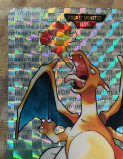 Pokemon Carddass Green Charizard Holo Prism Bandai Vending 1996 Japanese #2667 - Image 3