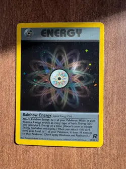 Pokemon TCG Rainbow Energy Holo from Team Rocket 17/82 - Image 1