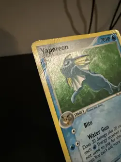 Pokemon TCG Vaporeon 6/17 POP Series 3 Holo Rare DMG - Image 3