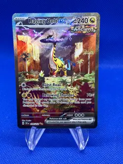 Pokemon SV05 Temporal Forces Raging Bolt ex 208/162 Special Illustration Rare NM - Image 1