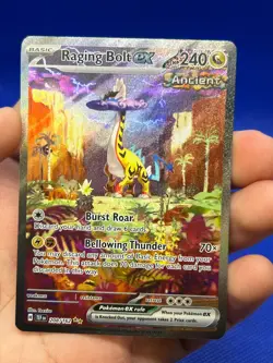 Pokemon SV05 Temporal Forces Raging Bolt ex 208/162 Special Illustration Rare NM - Image 2