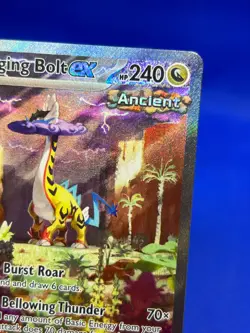 Pokemon SV05 Temporal Forces Raging Bolt ex 208/162 Special Illustration Rare NM - Image 4