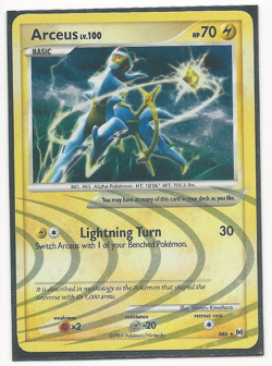 ARCEUS HOLO RARE HOLO SWIRL AR6 Platinum Arceus Pokemon TCG - Image 1