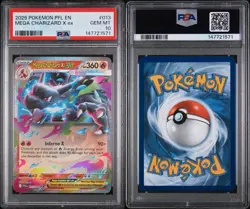 PSA 10 Mega Charizard X ex 013/094 Pokemon Phantasmal Flames English Ultra Rare - Image 3