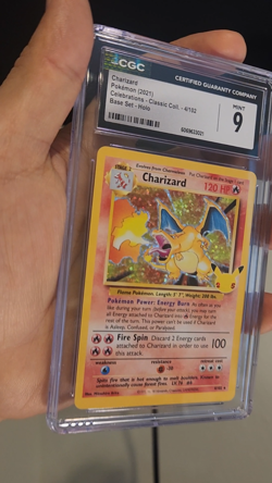 2021 Pokemon Celebrations Charizard CGC 9 Mint Classic Collectiom 4/102 - Image 2