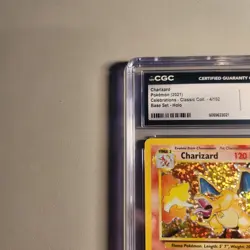 2021 Pokemon Celebrations Charizard CGC 9 Mint Classic Collectiom 4/102 - Image 5