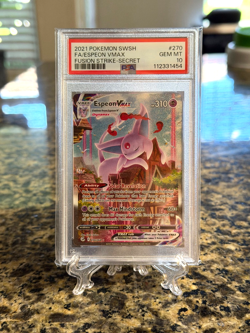 Espeon Vmax Alt Art 270/264 Pokemon: Fusion Strike PSA 10 GEM MINT - Image 1