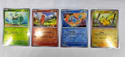 Pokemon Costco 151 Cosmos Promo Set - Pikachu Squirtle Charmander Bulbasaur - NM - Image 1