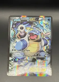 Pokemon Blastoise EX XY122 Full Art Holo XY Promo Black Star Ultra Rare - Image 1