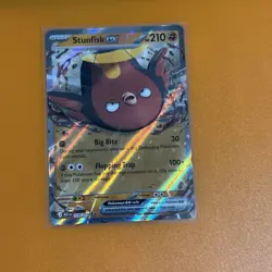 Pokemon TCG Stunfisk EX 114/217 Ascended Heroes Double Rare - Image 1