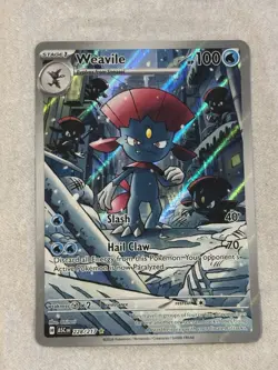 Weavile - 228/217 Illustration Rare Ascended Heroes Pokemon TCG NM Pack 2 Sleeve - Image 1