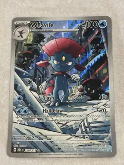 Weavile - 228/217 Illustration Rare Ascended Heroes Pokemon TCG NM Pack 2 Sleeve - Image 2