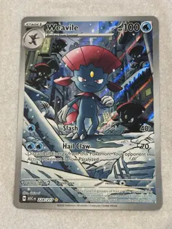 Weavile - 228/217 Illustration Rare Ascended Heroes Pokemon TCG NM Pack 2 Sleeve - Image 4