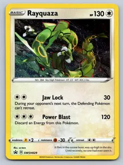 Rayquaza SWSH029 Holo Promo Sword & Shield Promo Pokemon Holo Near Mint - Image 1
