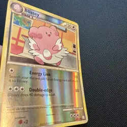 Pokemon TCG Blissey 36/123 HeartGold & SoulSilver Reverse Holo - LP/NM - Image 2