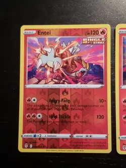 Lot of (2) Entei 19/203 - Evolving Skies - Holo & Reverse Holo Rare - Pokemon - Image 2