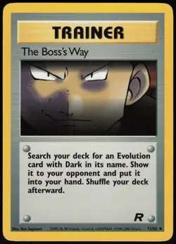 The Boss's Way 73/82 Uncommon Team Rocket Pokemon - Image 1