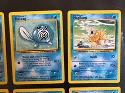 Pokemon TCG Base Set 1999 Gyarados Poliwag Magikarp Staryu Starmie Wartortle - Image 5