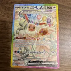 Pokemon TCG Prismatic Evolutions Eevee EX 167/131 Special Illustration Rare - Image 2