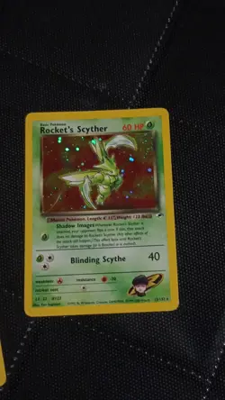 Pokemon TCG Rocket's Hitmonchan & Scyther Team Rocket Holo Lot Wizards 2000 - Image 4