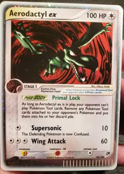 Pokemon TCG Sandstorm #94/100 Aerodactyl ex LP+ - Image 1