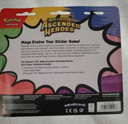 Pokemon Ascended Heroes Tech Sticker Collection 3-Pack Sealed NEW - Image 3