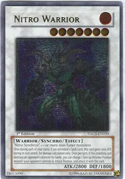 Yugioh! HP Nitro Warrior - TDGS-EN039 - Ultimate Rare - Unlimited Edition Heavil - Image 1