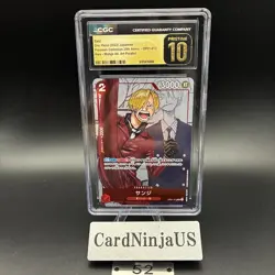 CGC PRISTINE 10 Sanji OP01-013 Promo 25th Anniversary Edition ONE PIECE Card 52 - Image 1