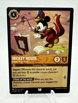 Disney Lorcana - Ursula’s Return - Mickey Mouse - Leader of the Band - 15/204 - Image 1