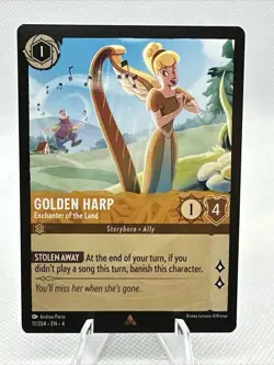 Golden Harp Enchanter Of The Land 11/204 Rare Disney Lorcana Ursula’s Return - Image 1