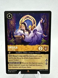 Ursula Eric’s Bride 24/204 Rare Disney Lorcana Ursula’s Return - Image 1