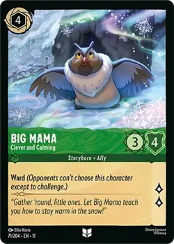 DISNEY LORCANA TCG - Winterspell - Big Mama - Clever and Calming - 71/204 - Image 1