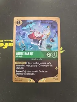 Disney Lorcana Winterspell White Rabbit Late Again PROMO 29/P3 - Image 1