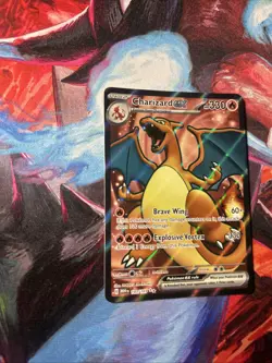 Pokemon TCG Charizard EX 183/165 Scarlet & Violet 151 Ultra Rare Card - Image 2