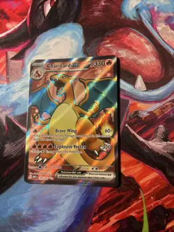 Pokemon TCG Charizard EX 183/165 Scarlet & Violet 151 Ultra Rare Card - Image 3