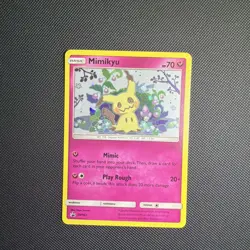Mimikyu SM163 Holo Pokemon Sun Moon Team Up Black Star Blister Promo Card NM - Image 1