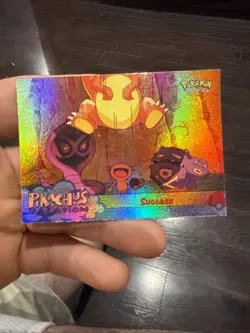 Pikachu's Vacation Topps Foil Card Success HOLO FOIL Pokemon Card - Image 1