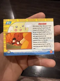 Pikachu's Vacation Topps Foil Card Success HOLO FOIL Pokemon Card - Image 2