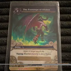 The Footsteps of Illidan WoW TCG Ability Loot Card 1/3 Upper Deck - Image 1