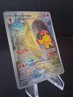 Armarouge Scarlet & Violet Base Illustration Rare Holo Pokemon TCG Card 203/198 - Image 3