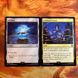 MTG Sol Ring & Command Tower Commander: FINAL FANTASY Near-Mint!! - Image 1