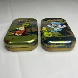 Lot Of 2 Pokemon Tin Card Holders (55 Assorted Cards Per Tin) - Image 2