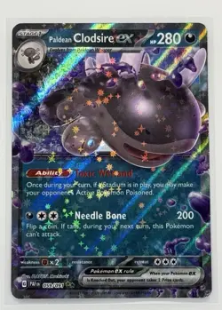 Pokemon Paldean Clodsire ex Double Rare Holo SV: Paldean Fates 059/091 TCG Card - Image 1