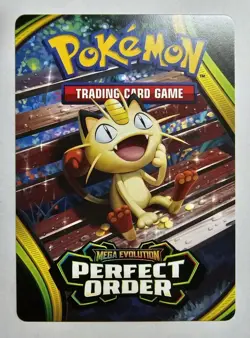 Meowth Trainer Tips Card from ME03: Perfect Order Build and Battle - Image 1