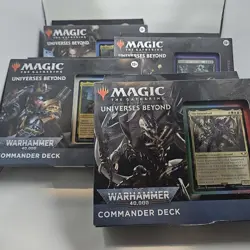 Magic The Gathering Warhammer 40K Commander Decks. All 4 Commander Decks - Image 1