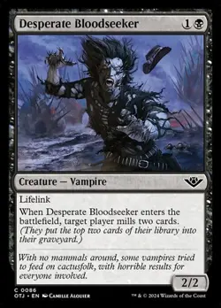 1x Desperate Bloodseeker NM Eng MTG - Outlaws Thunder Junction - Image 1