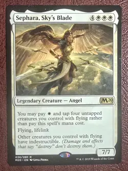 Sephara Sky's Blade - MtG Core Set 2020 - R036 NM 2019 - Image 2