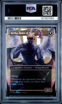 2025 MTG Kefka Court Mage Borderless Surge Foil Final Fantasy 0543 PSA 10 - Image 2